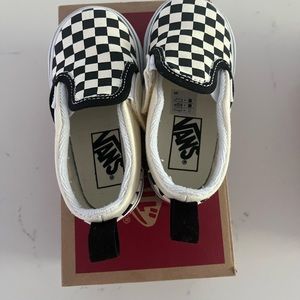 Worn once! Checkered toddler vans
